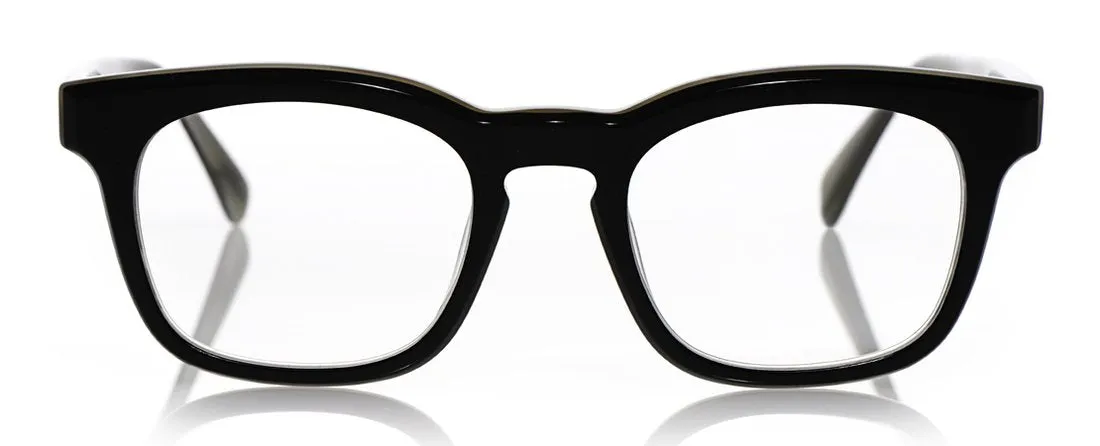 Humble Narrator Color 00 - Black with White Marble Inside Front and Temples