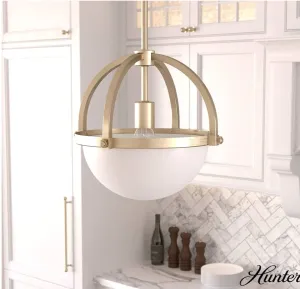 HUNTER Fan Company 19234 Wedgefield Pendant Light, Alturas Gold