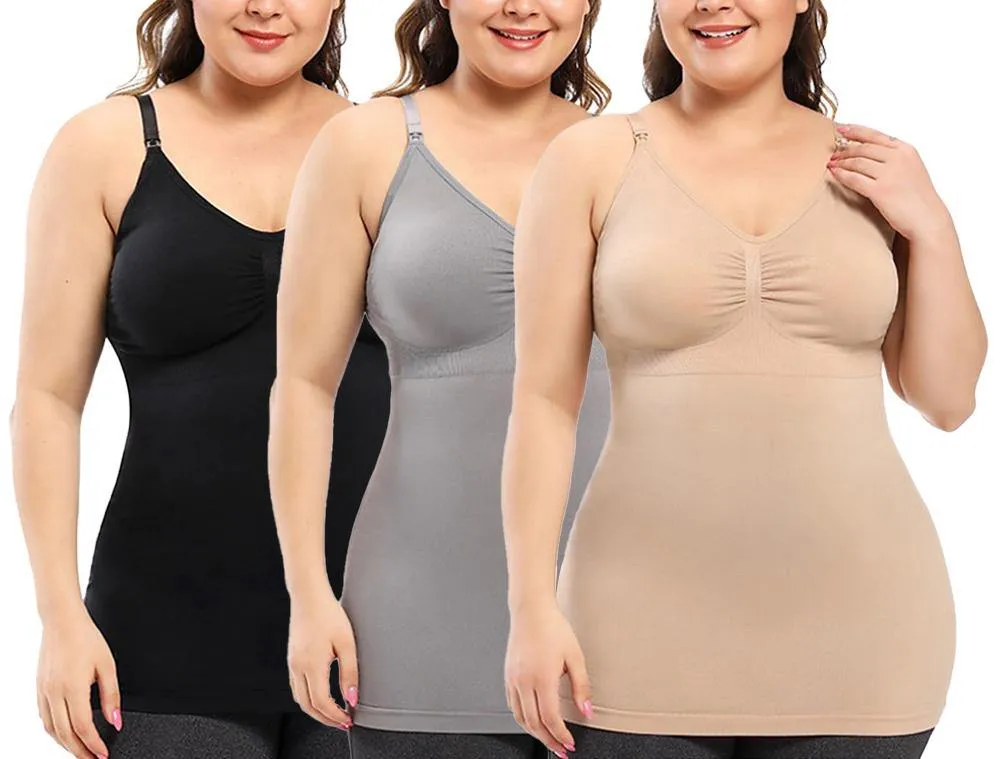 iLoveSIA 3PACK Wireless stretch breathable Nursing Tank Top underwear