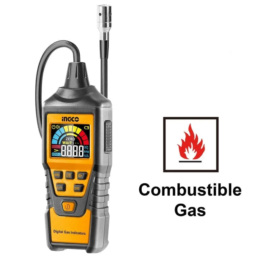 Ingco Digital Gas Indicator with Flexible Probe - HETGA01