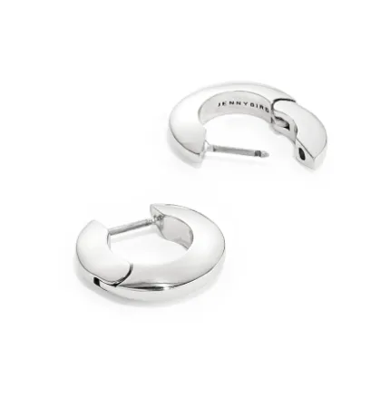 Jenny Bird - Toni Hinged Hoop Earrings Small (Silver)