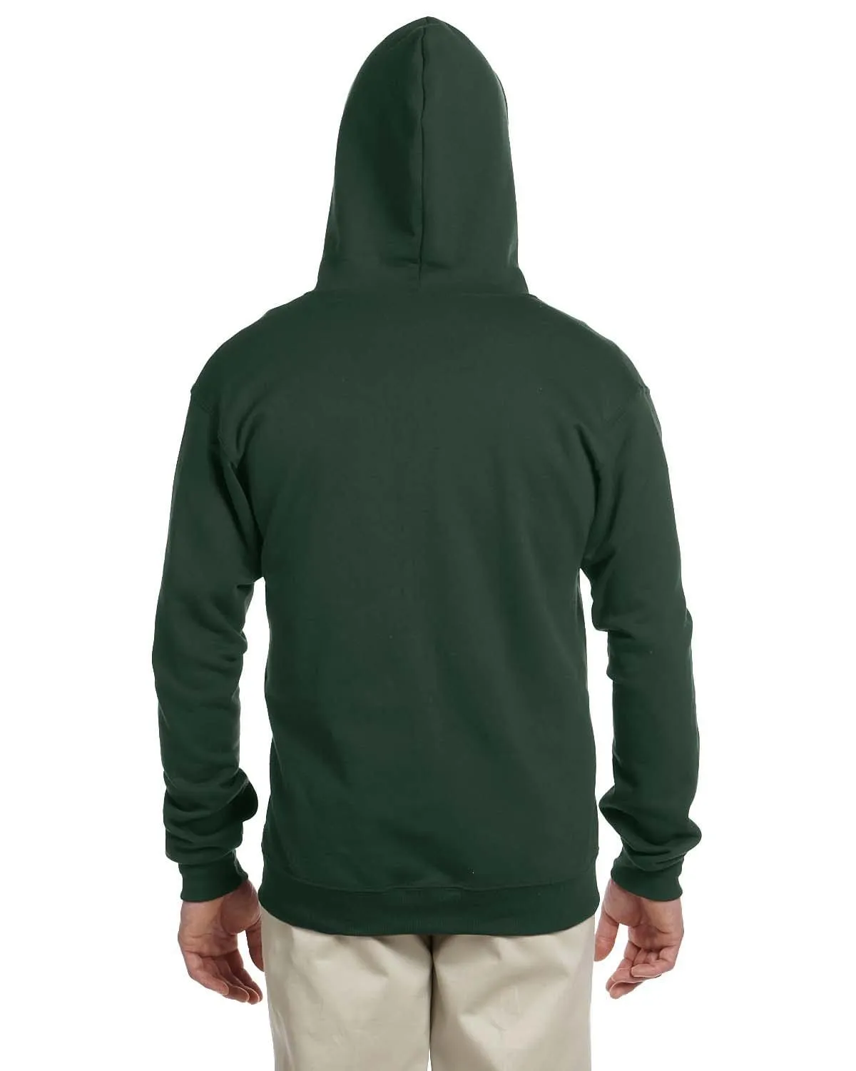 Jerzees Lightweight Full-Zip Hooded Sweatshirt | Forest Green