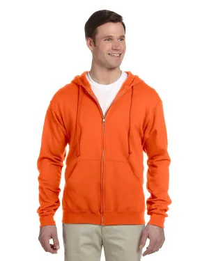 Jerzees Lightweight Full-Zip Hooded Sweatshirt | Safety Orange