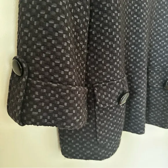 Joan Vass New York Black and Gray Textured Sweater, size 1 (small)