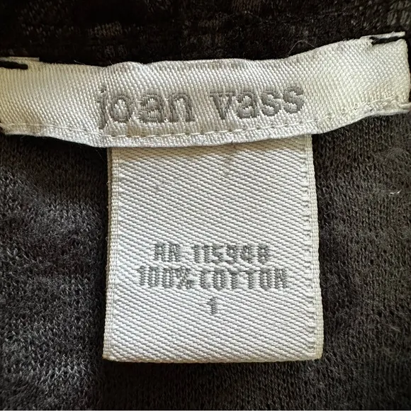 Joan Vass New York Black and Gray Textured Sweater, size 1 (small)