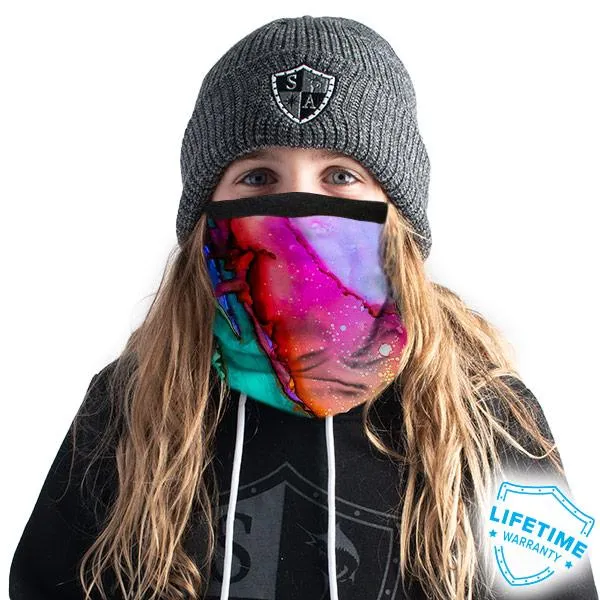 Kids Fleece Face Shield® | Watercolor