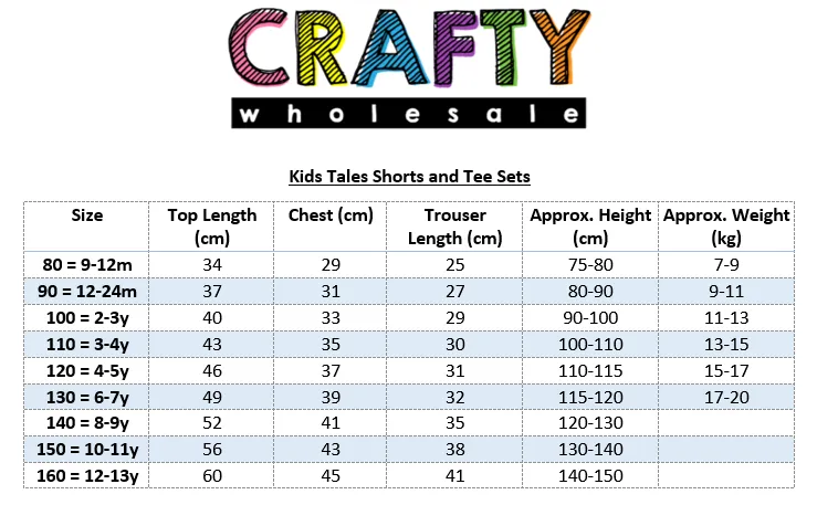Kids Tales Shorts and Tee Set - Green