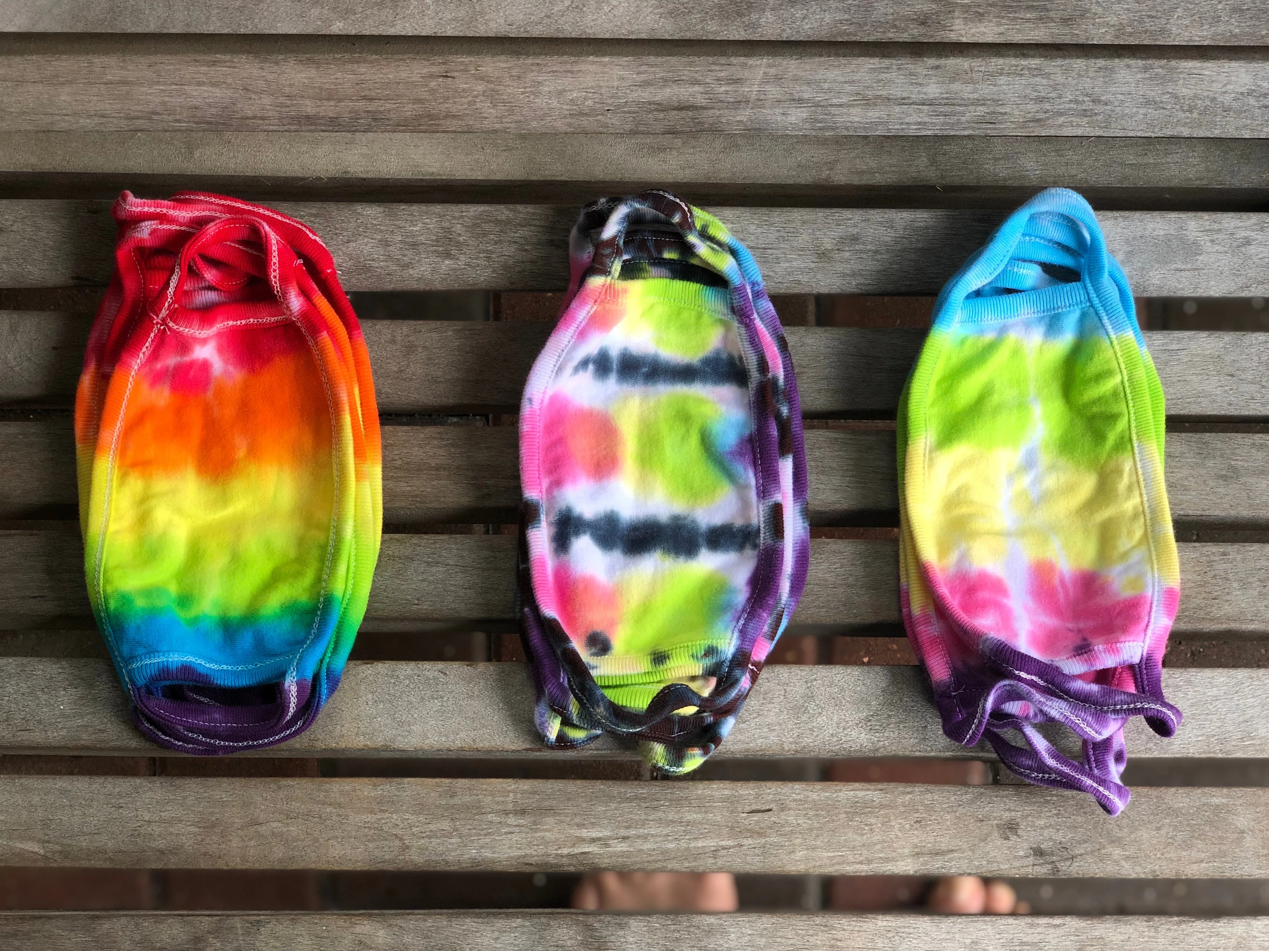 Kids Tie Dye Masks