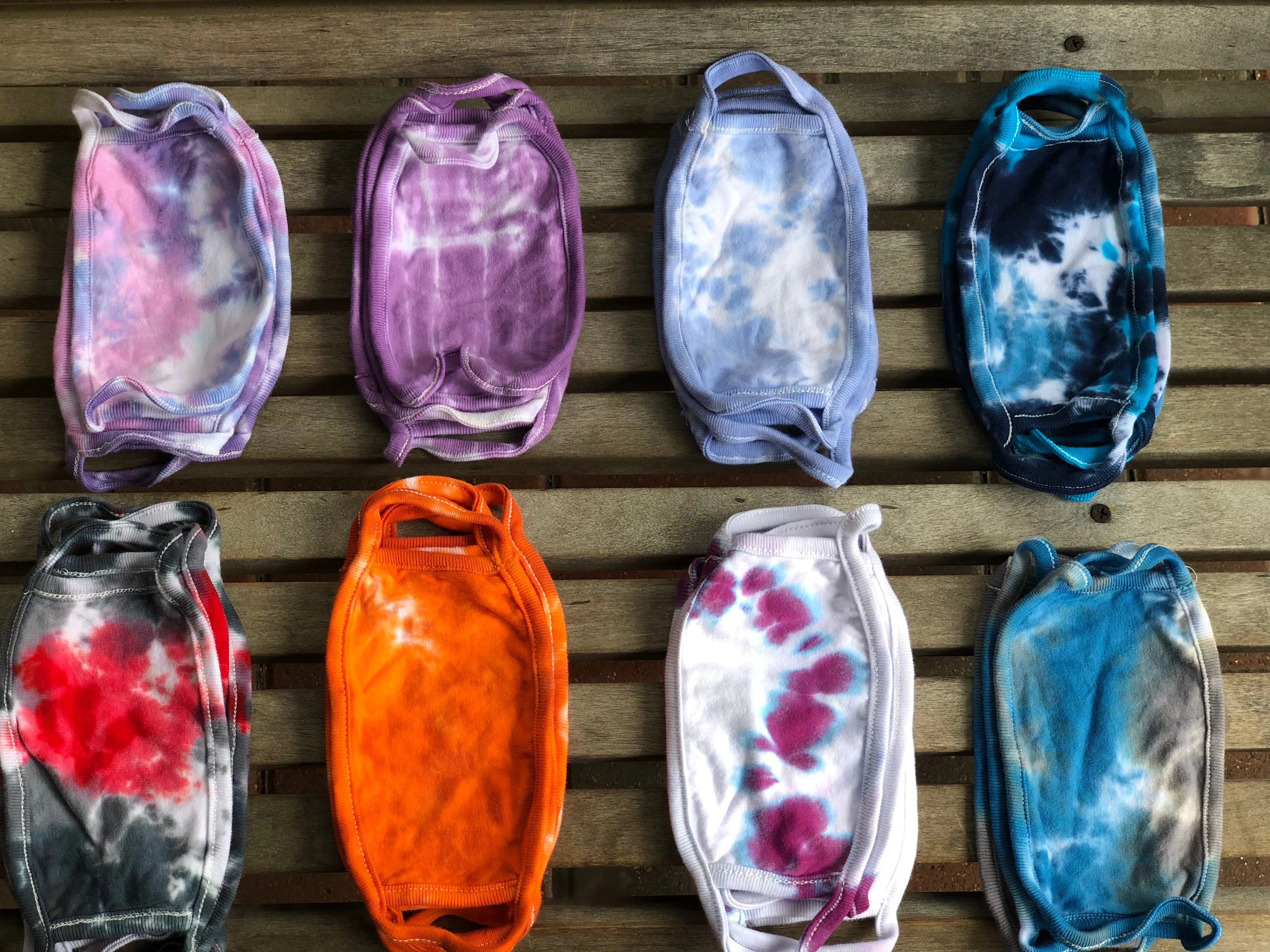 Kids Tie Dye Masks