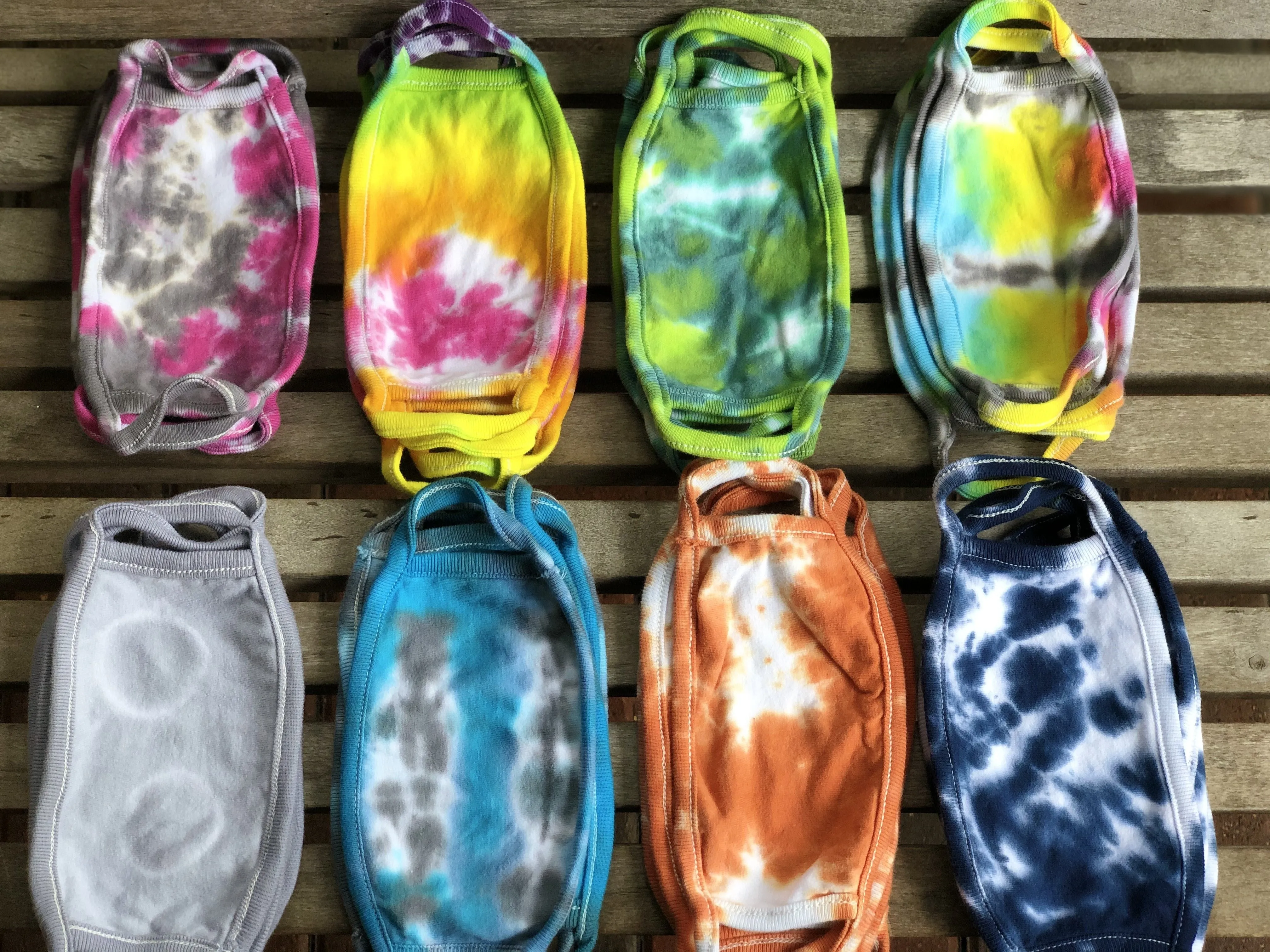 Kids Tie Dye Masks