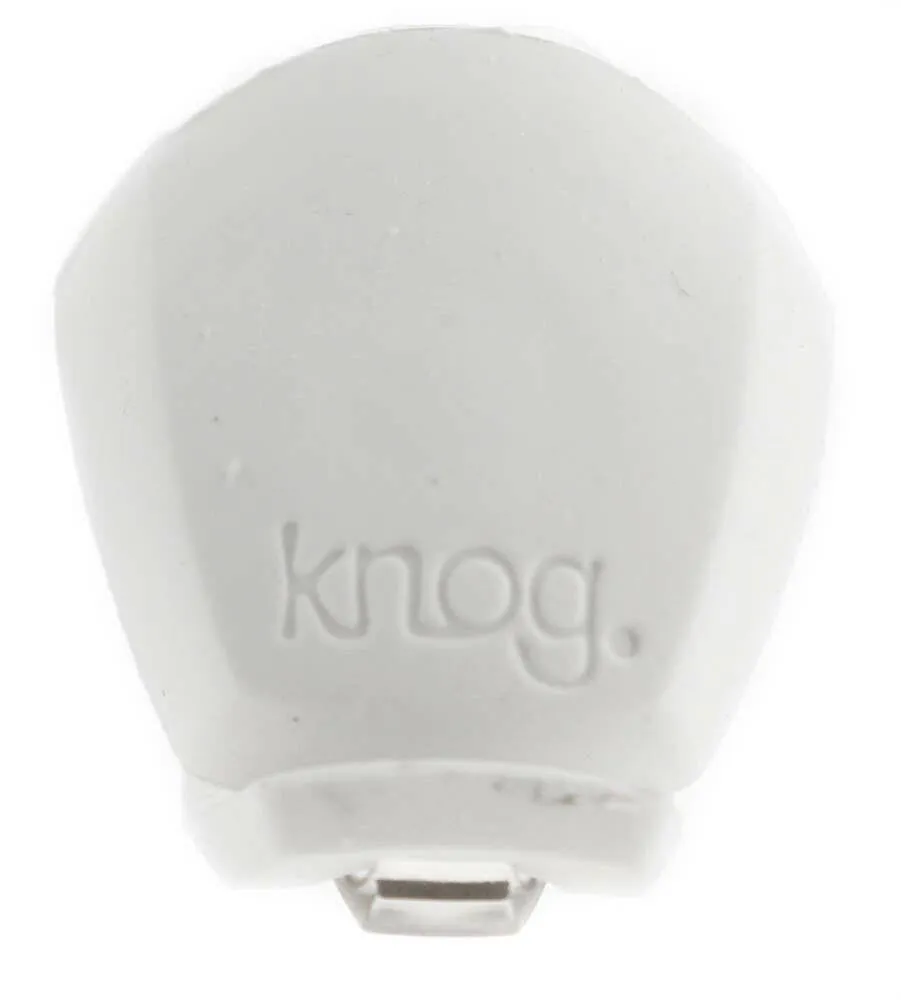 KNOG FROG Strobe Single RED LED Bike Rear Light White Silicone 2.5 Lumens NEW