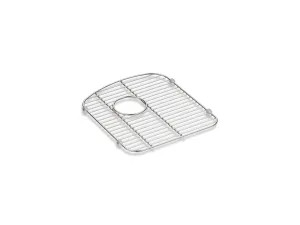 KOHLER K-5180 Langlade Stainless steel sink rack, 13-1/2" x 15-1/4", for right-hand bowl