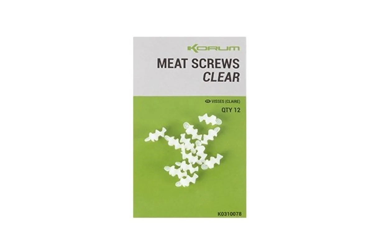 KORUM MEAT SCREWS CLEAR