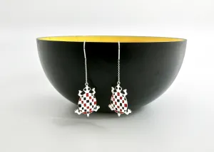 'Kurma' tortoise threader earrings