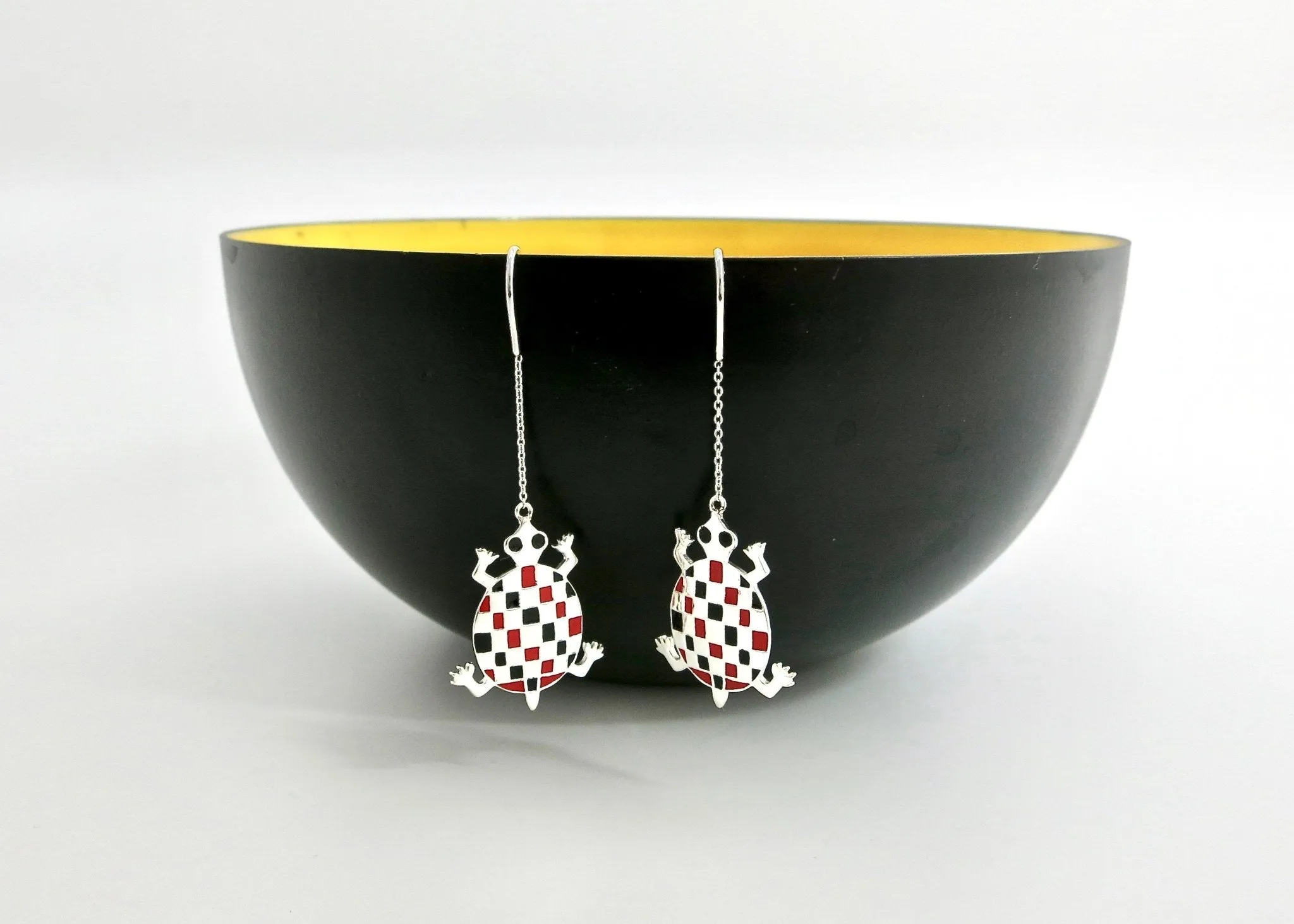 'Kurma' tortoise threader earrings
