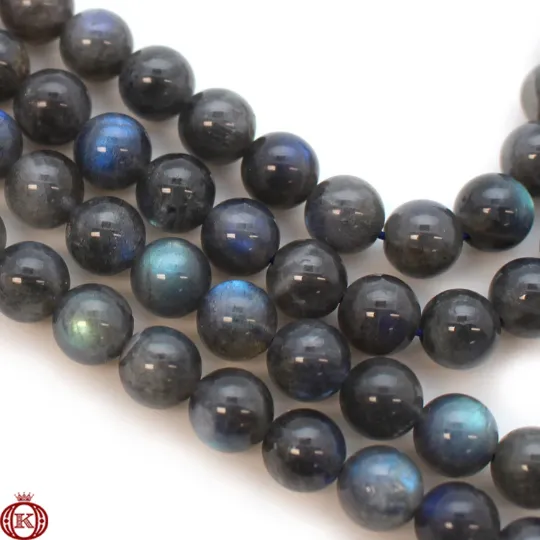 Labradorite Beads Smooth Round