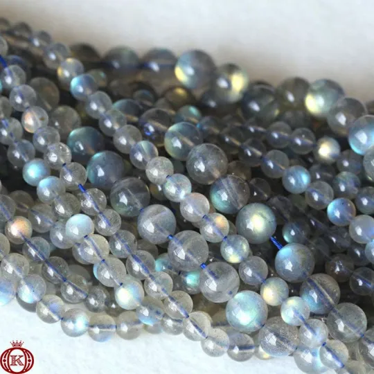 Labradorite Beads Smooth Round