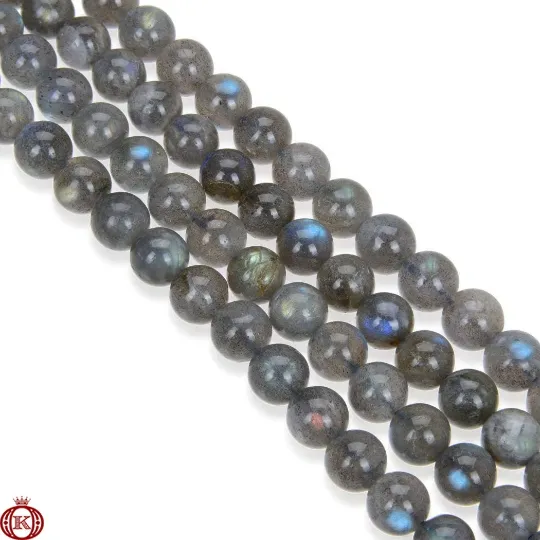 Labradorite Beads Smooth Round