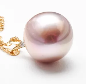 Large Edison Pink Pearl Pendant