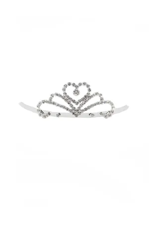 Large Heart Rhinestone Tiara