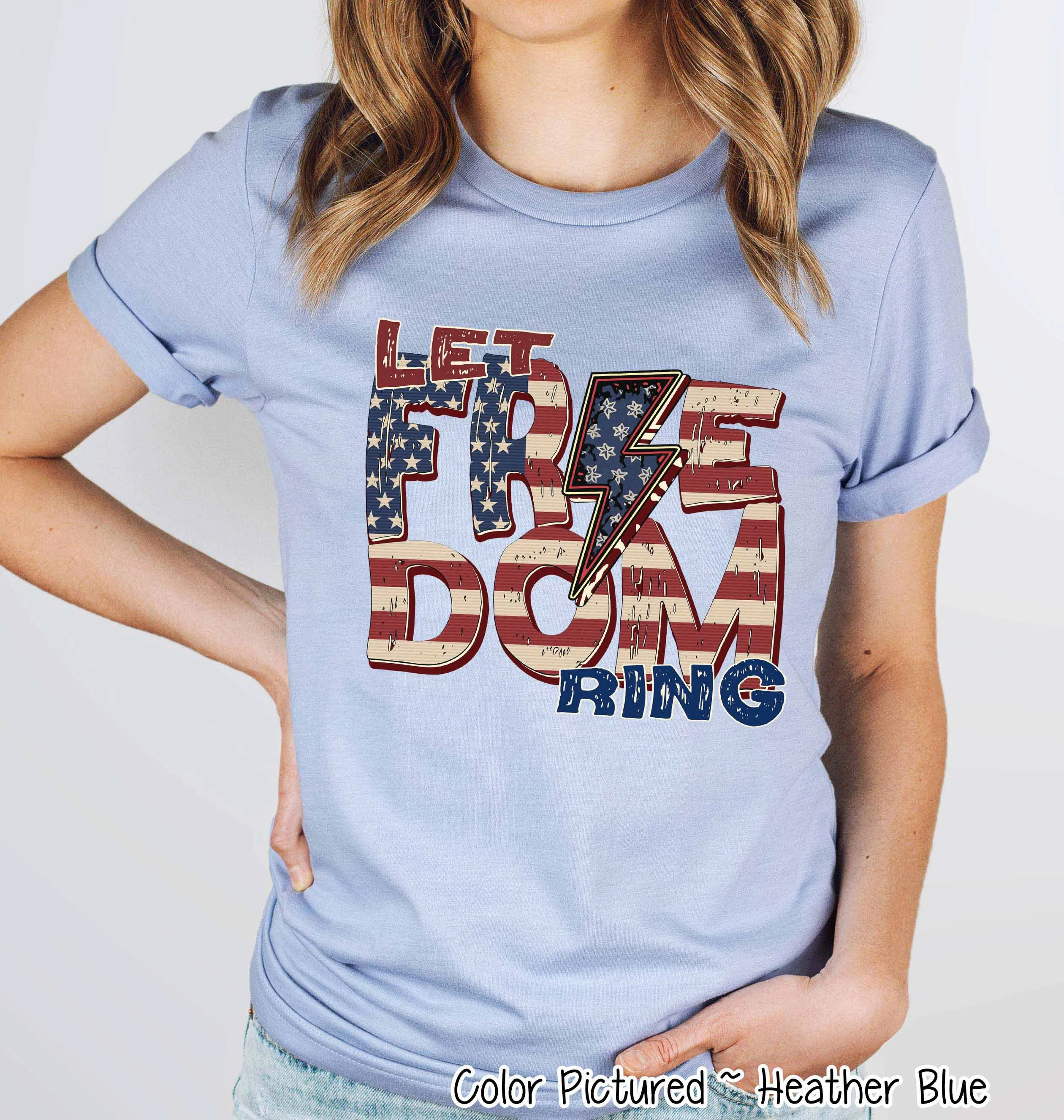 Let Freedom Ring Retro Tee
