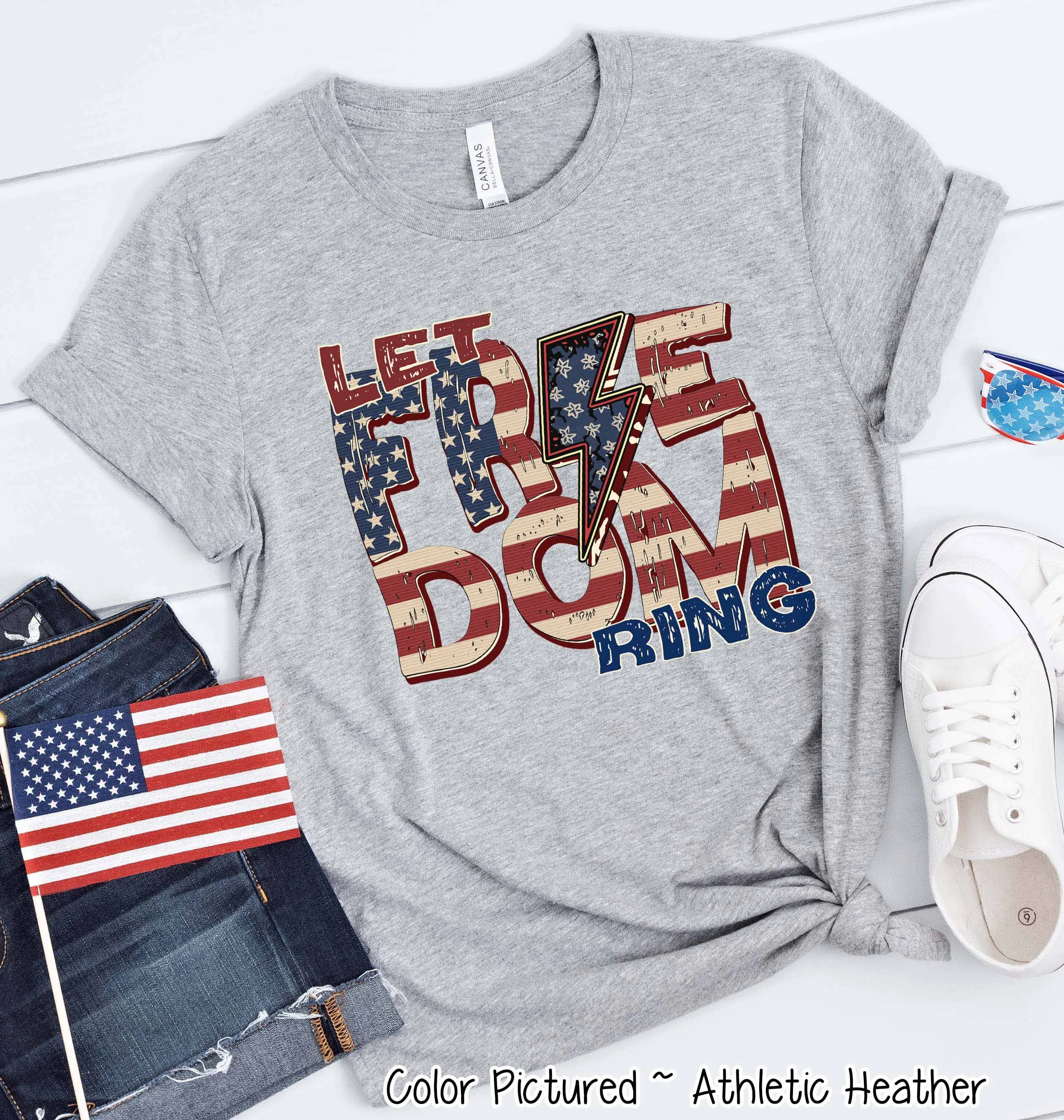 Let Freedom Ring Retro Tee