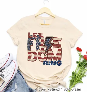 Let Freedom Ring Retro Tee