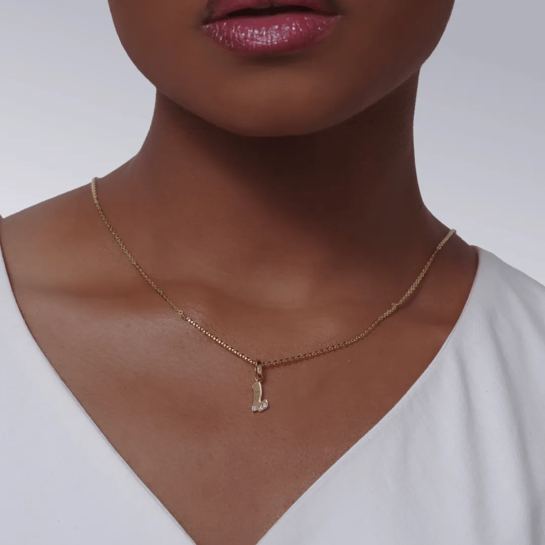 Letter L Initial Pendant