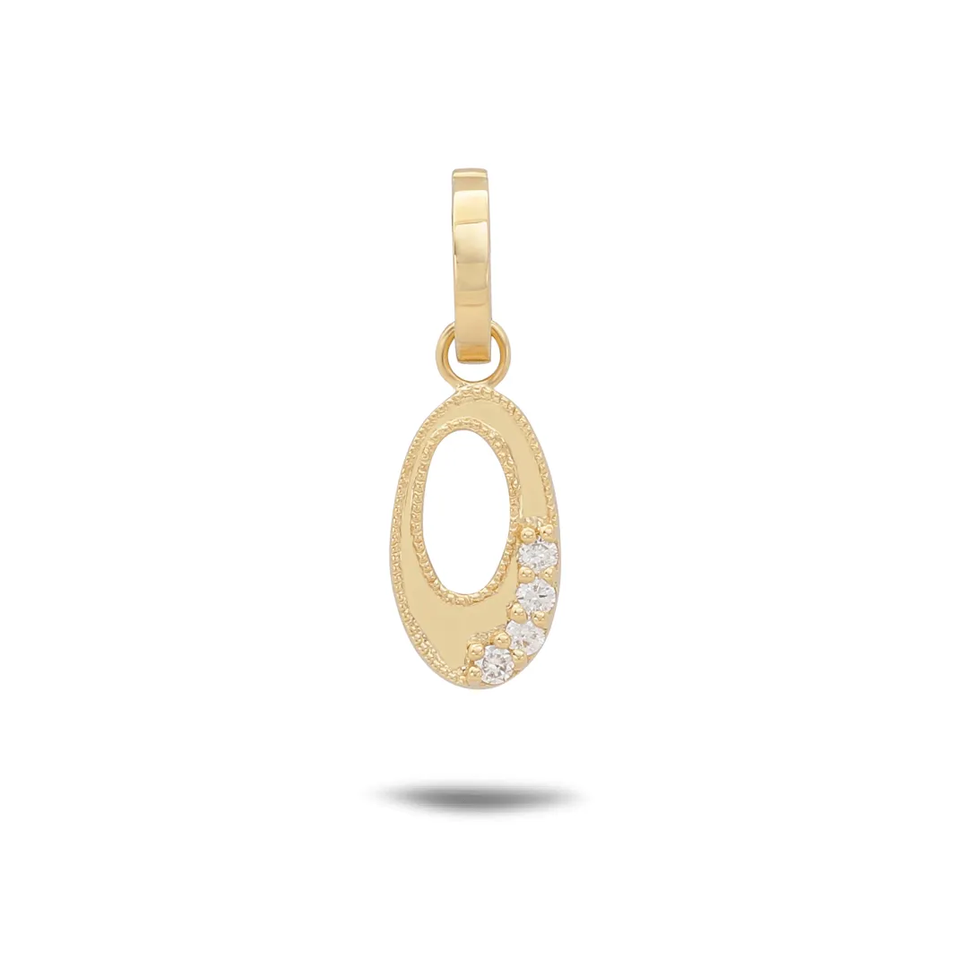 Letter O Initial Pendant