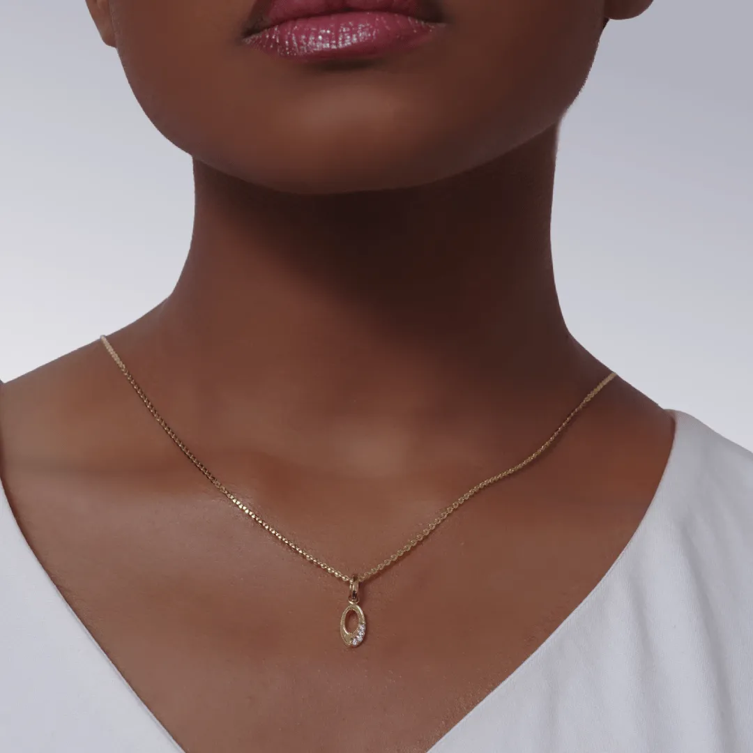 Letter O Initial Pendant
