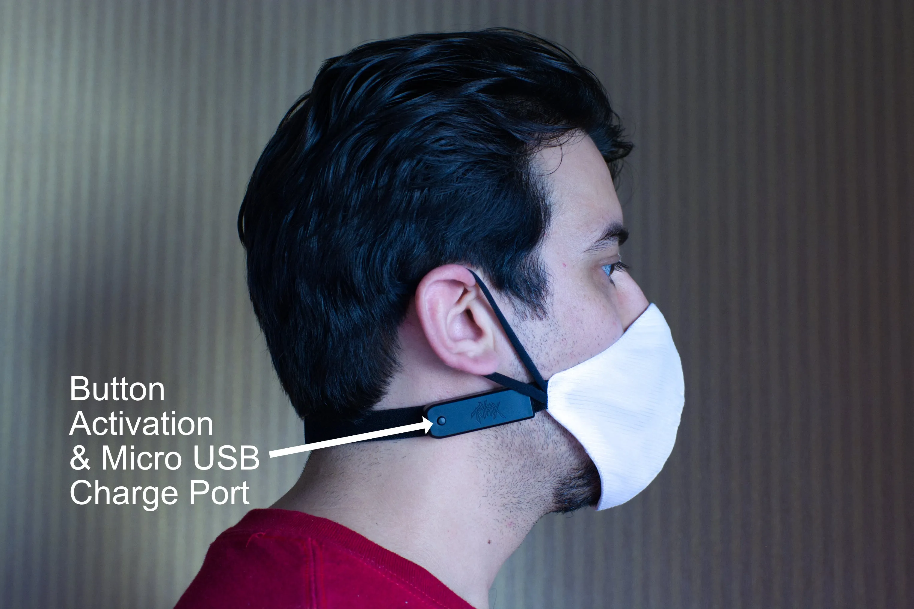 Light Up Face Mask - LED Face Cover, 7 Color Modes, 5 Control Modes