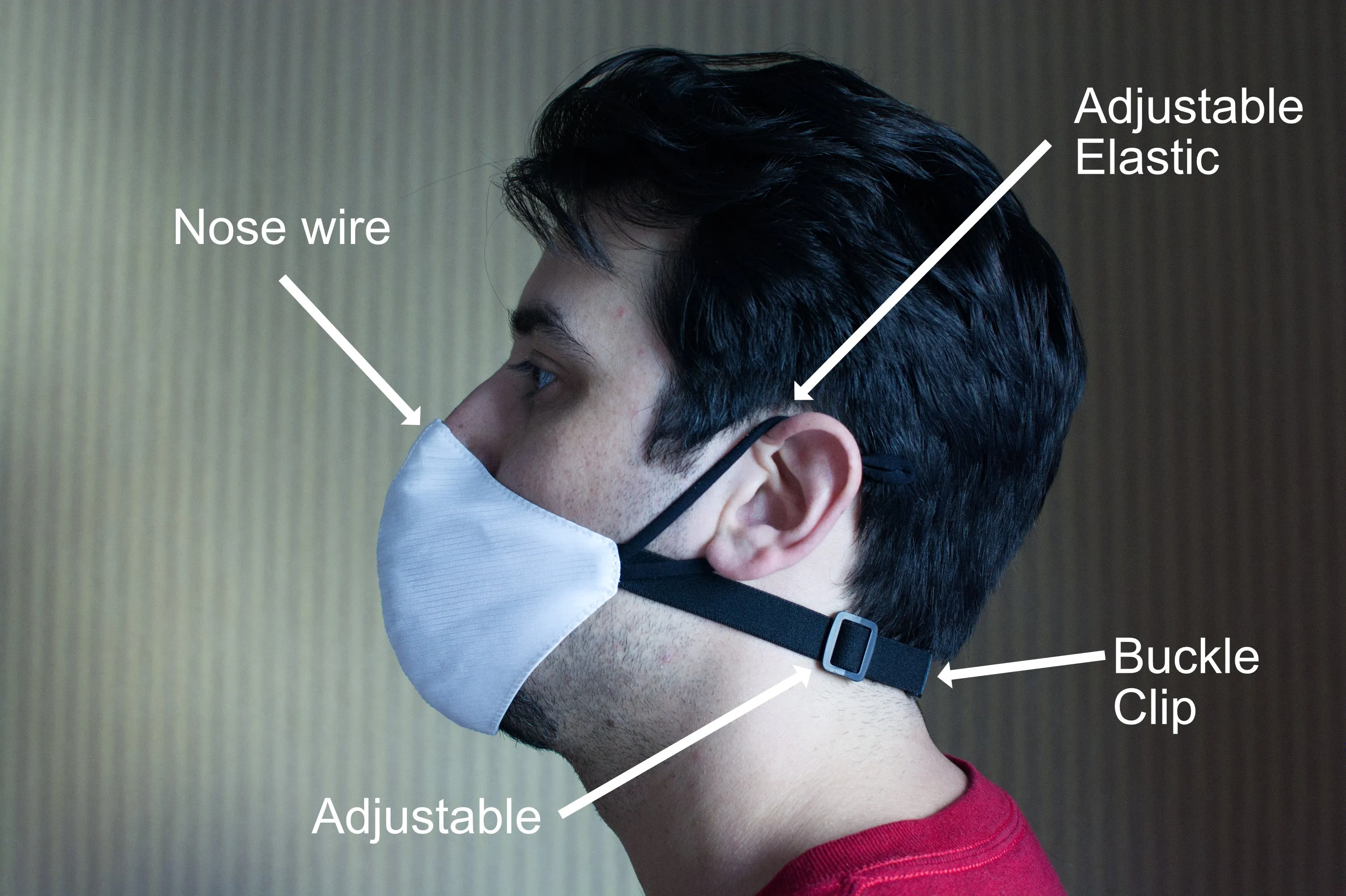 Light Up Face Mask - LED Face Cover, 7 Color Modes, 5 Control Modes