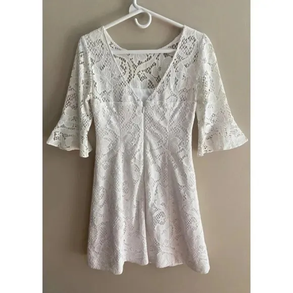 Lilly Pulitzer Allyson Lace Fit and Flare Short Dress Size 0 Bridal
