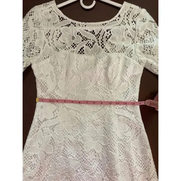 Lilly Pulitzer Allyson Lace Fit and Flare Short Dress Size 0 Bridal