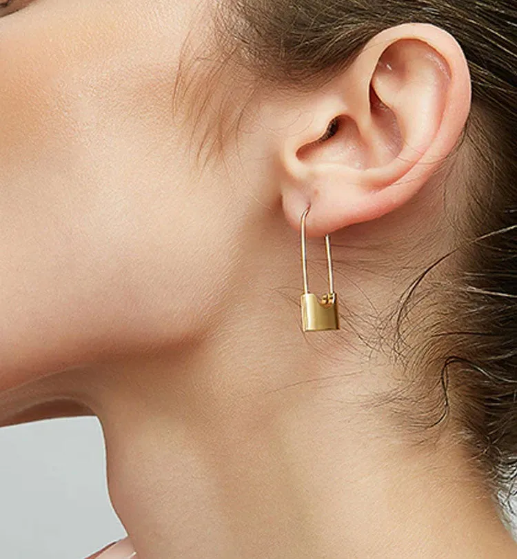 LOCKED UP HOOP EARRINGS