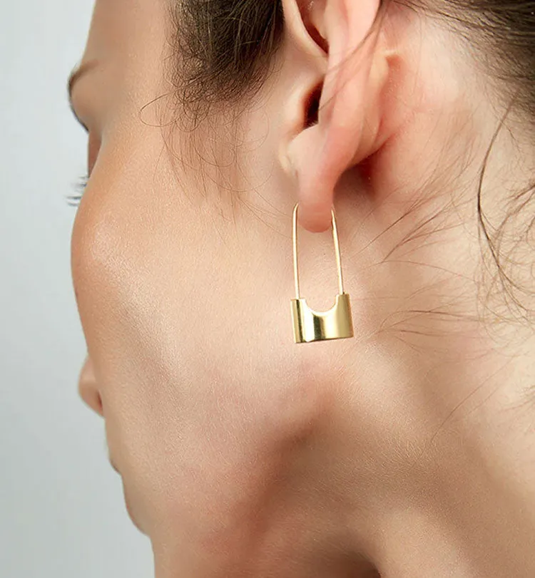 LOCKED UP HOOP EARRINGS