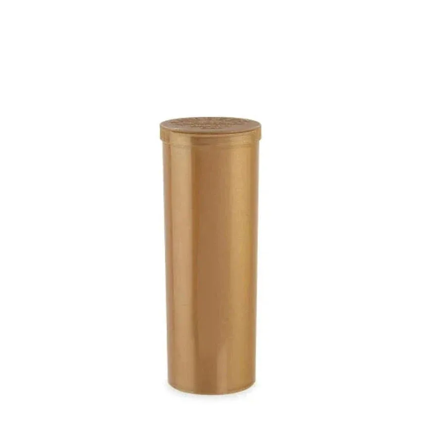 Loud Lock 60 Dram Pop Top Vial - 1/2 Oz  - Gold- (75 Count)