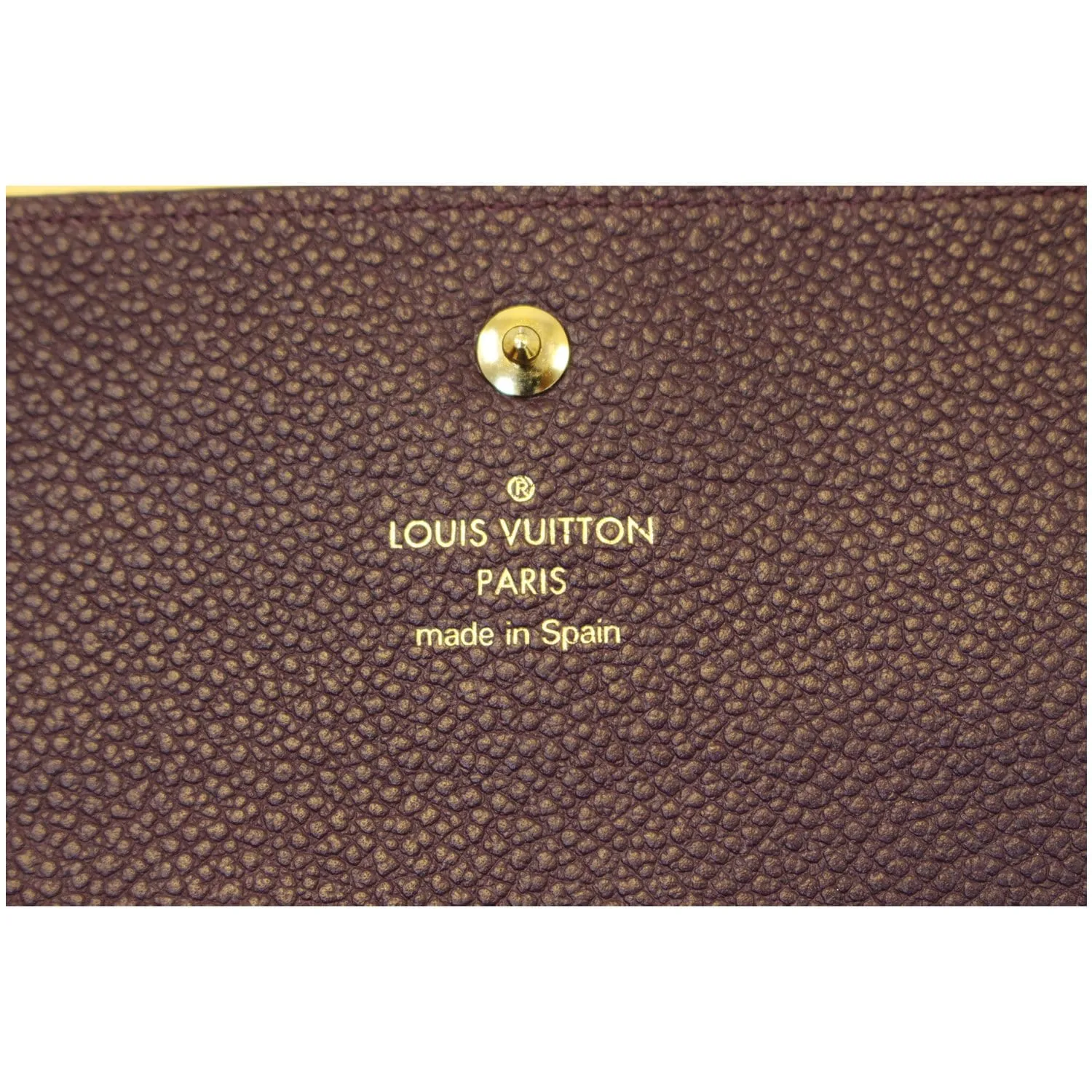 Louis Vuitton Empreinte Leather Trifold Wallet Purple