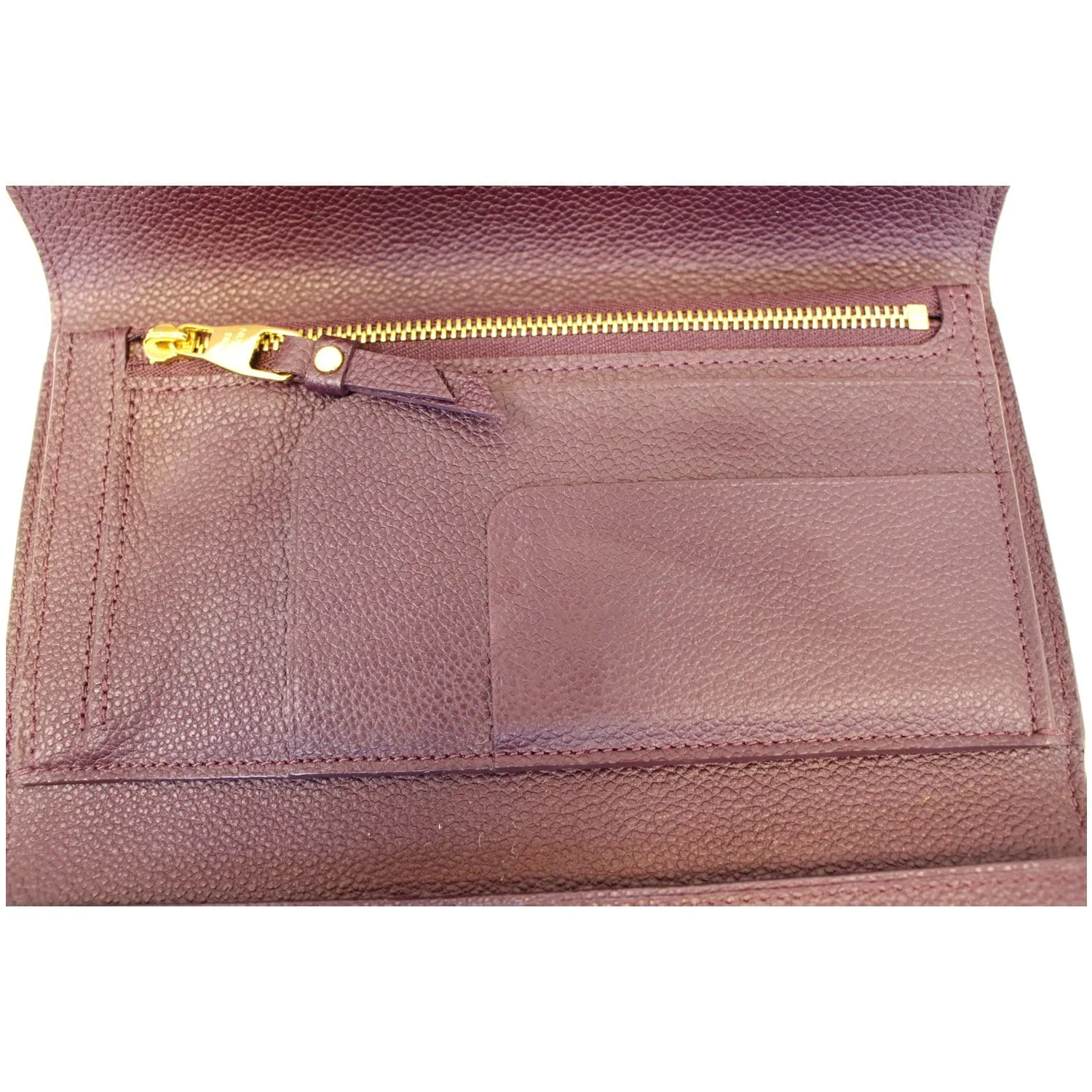 Louis Vuitton Empreinte Leather Trifold Wallet Purple