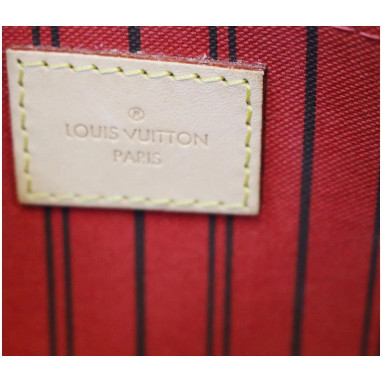 LOUIS VUITTON Pochette Wristlet Pouch Monogram Canvas Neverfull MM Brown