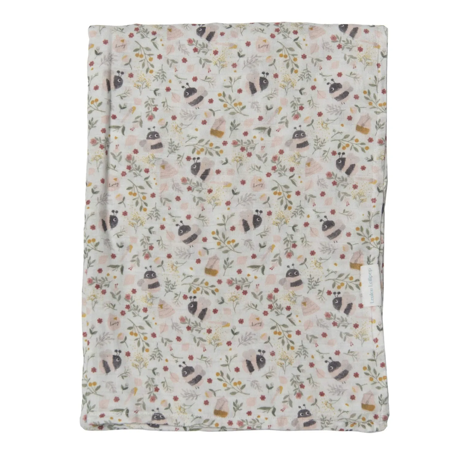 Loulou Lollipop Muslin Swaddle Blanket - Bumble Bees