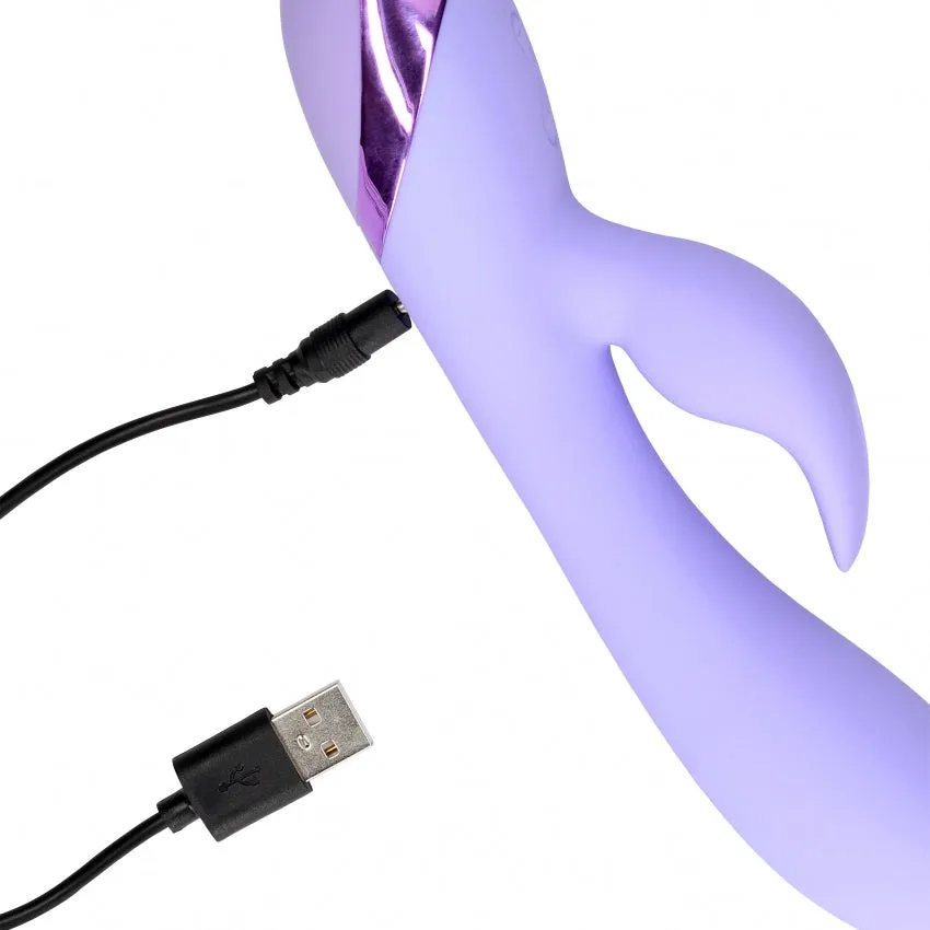 Loveline Smooth Vibromasseur Lapin Digital Lavender 20 Cm