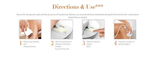 LumaRx Full Body IPL Hair Removal Device for Face & Body
