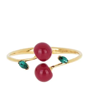 Ma Cherie Cherry Open Hinged Cuff Bracelet