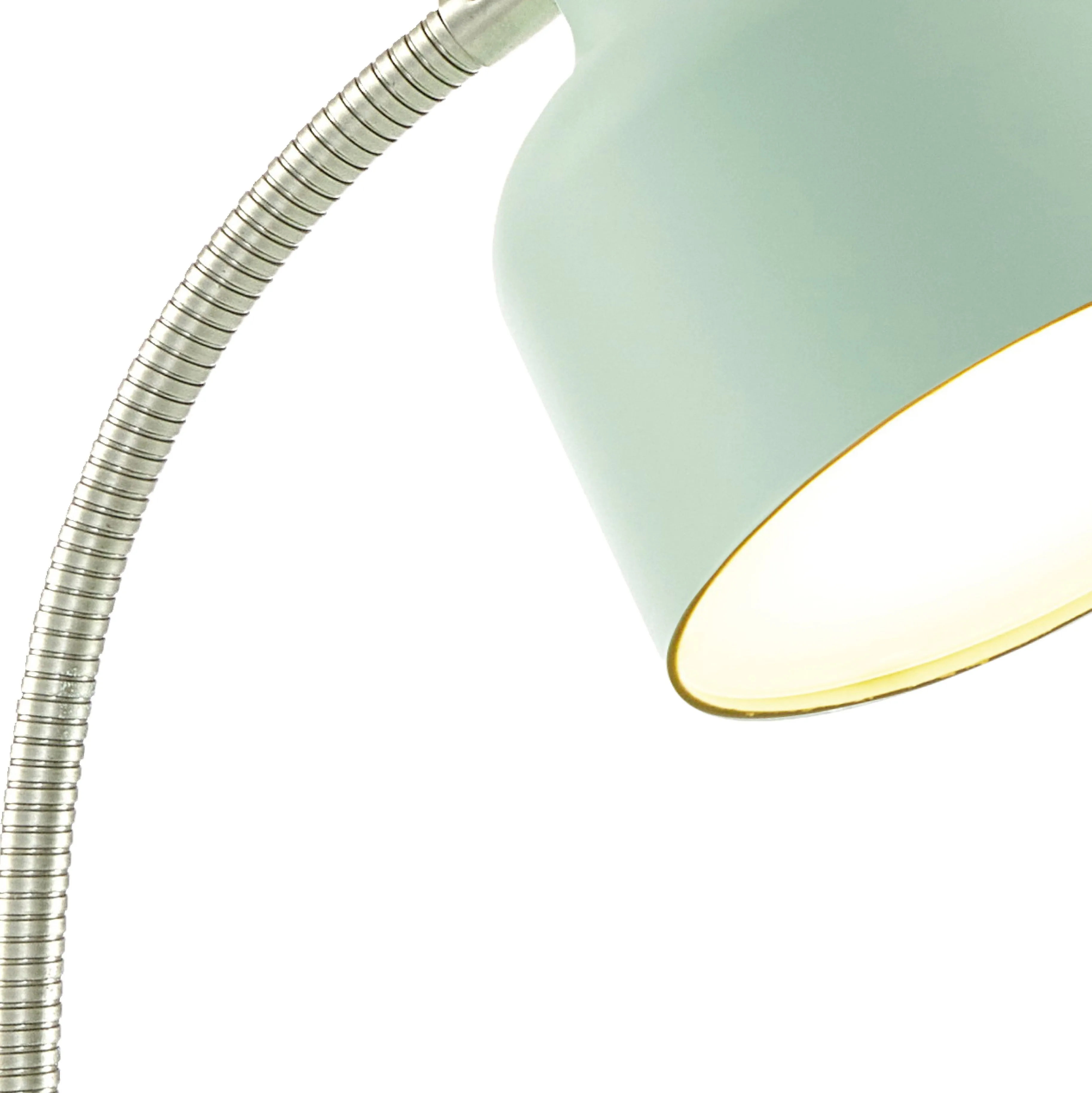 Mainstays LED Desk Lamp with Catch-All Base & AC Outlet, Matte Mint Green