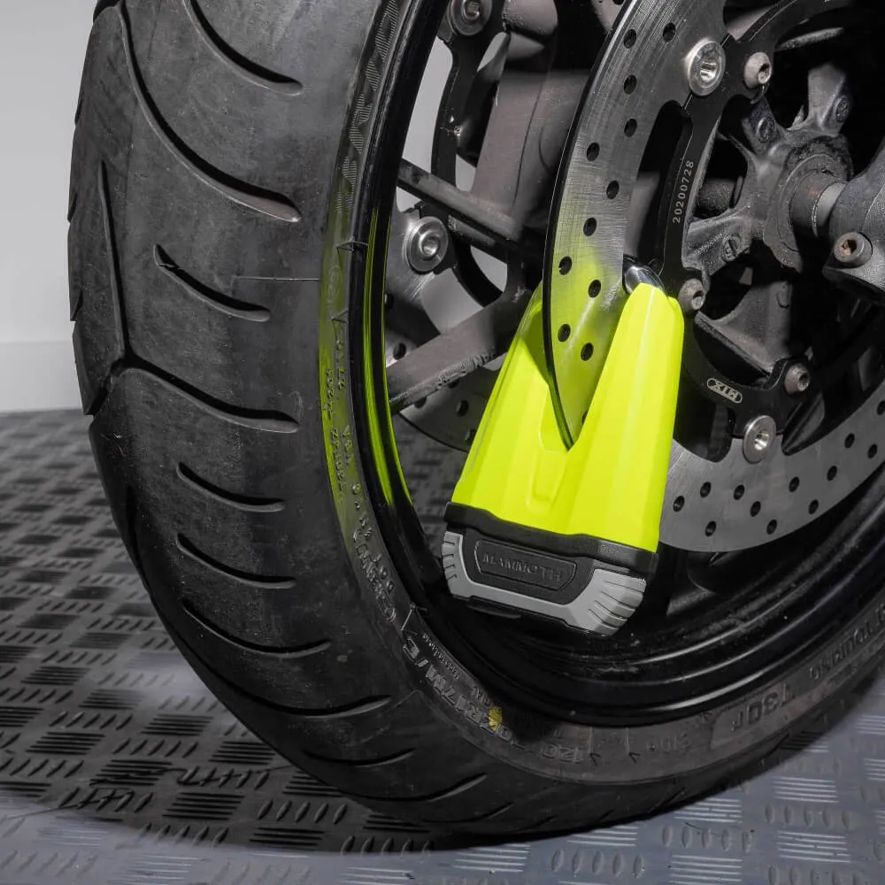 Mammoth Security Renegade Disc Lock 13mm Fluoro Yellow