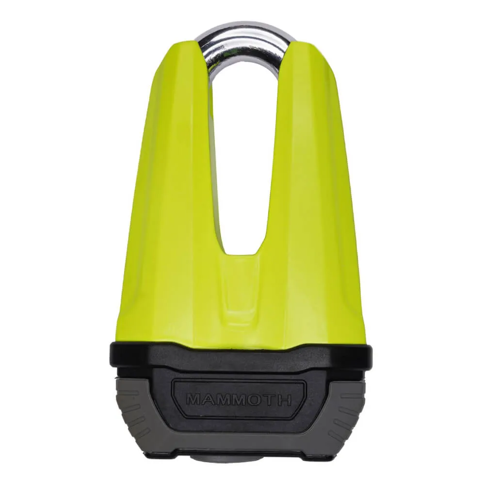 Mammoth Security Renegade Disc Lock 13mm Fluoro Yellow