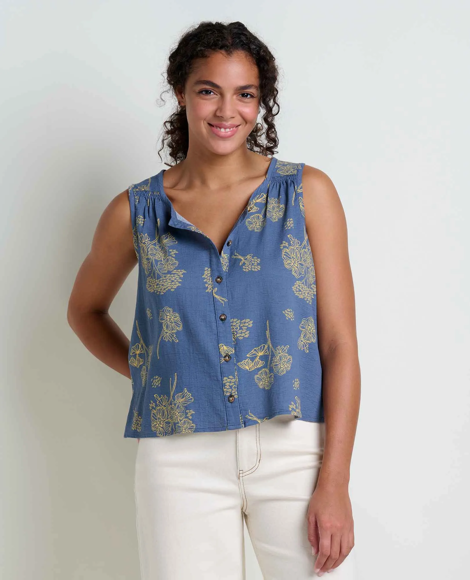 Manzana Button Front Tank