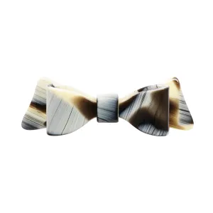 Marielle Large Corne Noire Bow Hair Clip