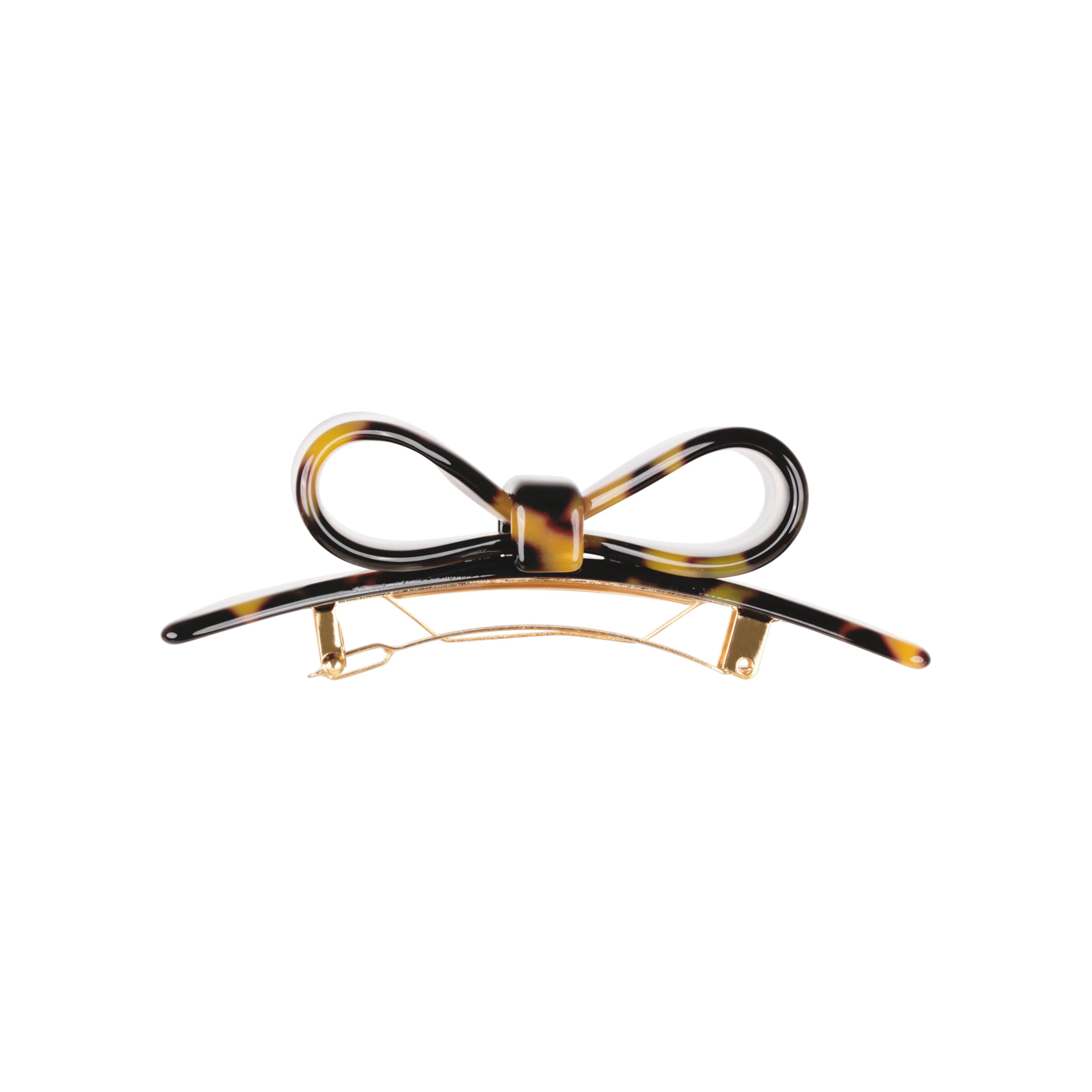 Marielle Small Dark Tortoiseshell Bow Hair Clip